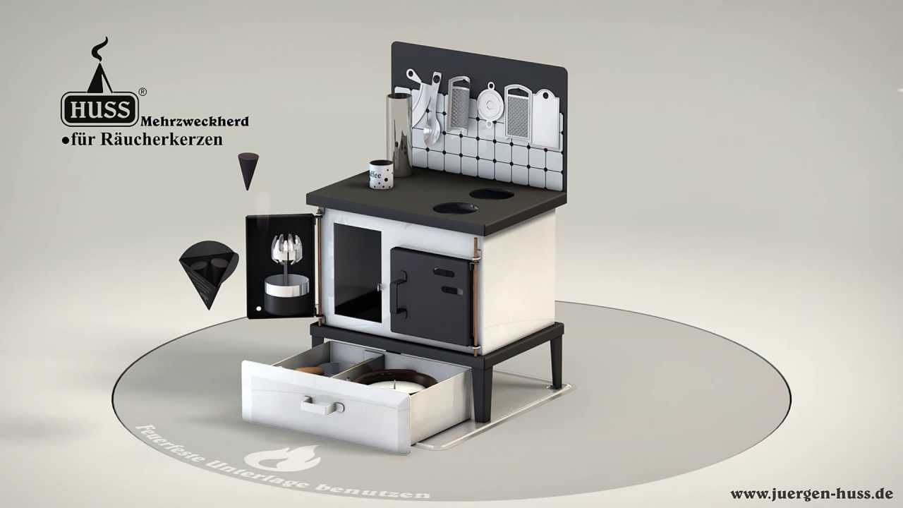 HUSS Multi-Purpose Steel Oven Stove Miniature Kitchen German Incense Smoker  Oil Diffuser Cup Warmer (White/Silver)